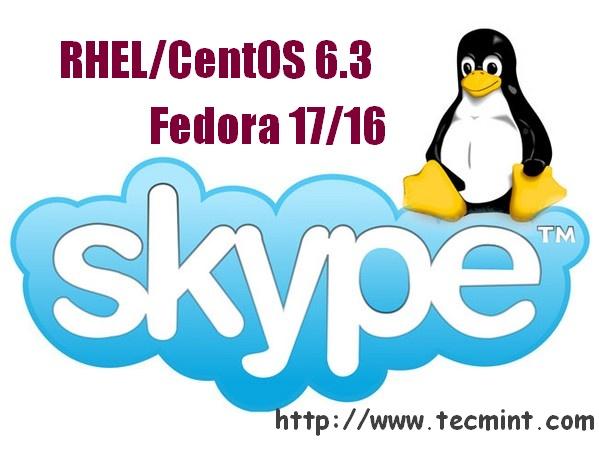 Install Skype 4.0 for RHEL/CentOS 6.3 and Fedora 17/16