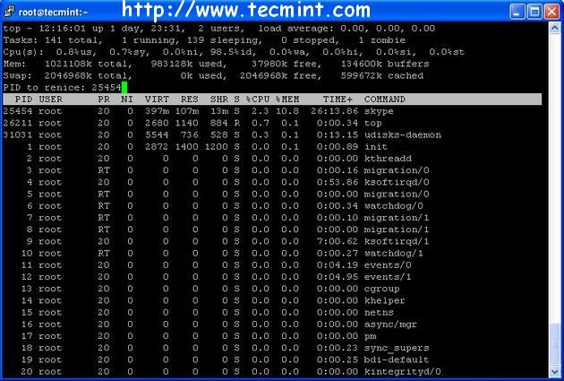linux top Examples –
