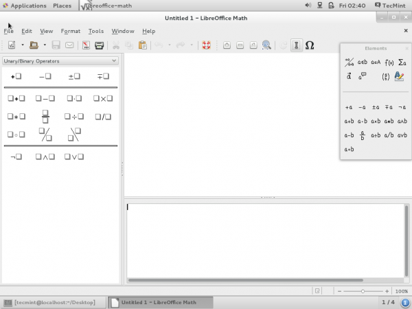 LibreOffice Math Formula