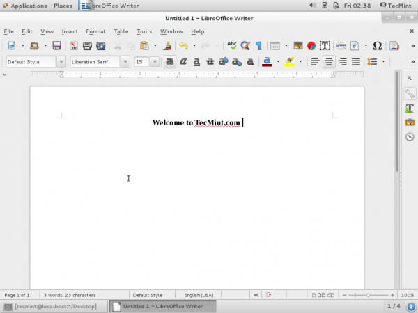 LibreOffice Writer Document