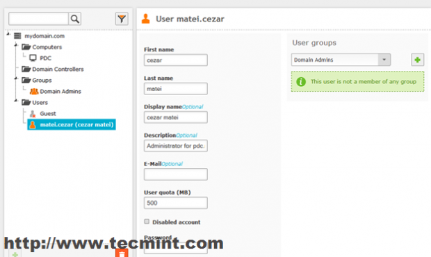 Select Domain Admins