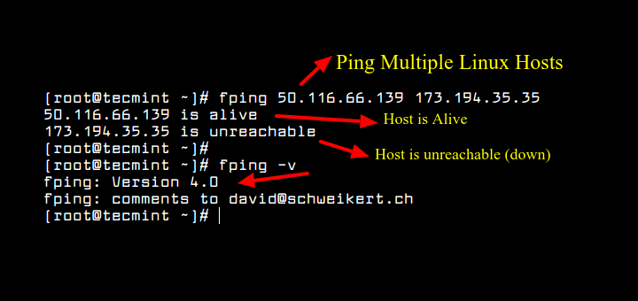 ping network is unreachable linux to different vlan