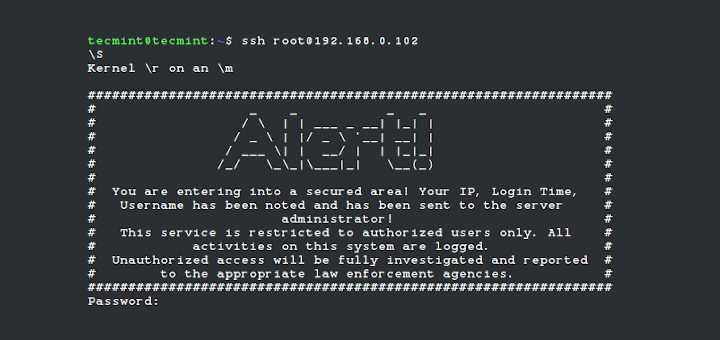 How To Show Warning Message To SSH Unauthorized Users