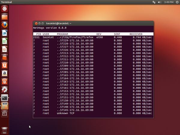 system monitor linux command line