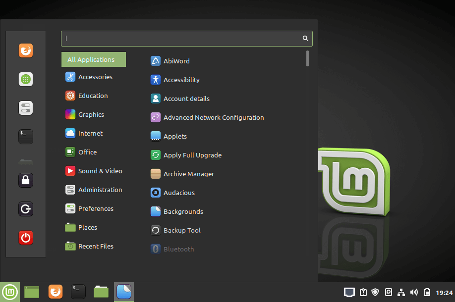 Bureau Linux Mint