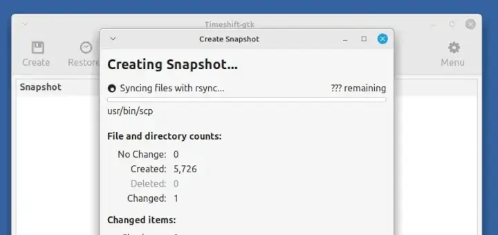 Create a Timeshift Snapshot Before Upgrading Linux Mint