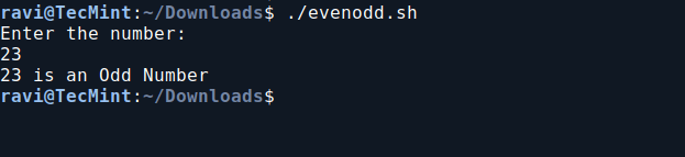 Check If a Number is Even or Odd in Bash