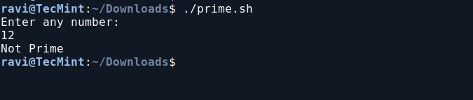 Check if a Number is Prime in Bash