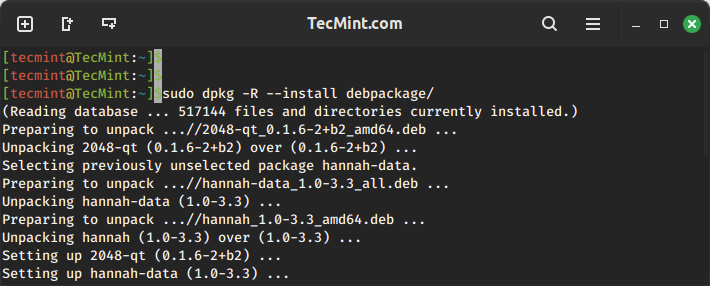 Install All Deb Packages
