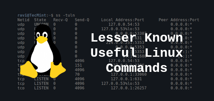 Lesser Known Useful Linux Commands