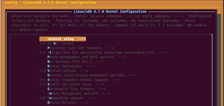 Compile Kernel in Debian