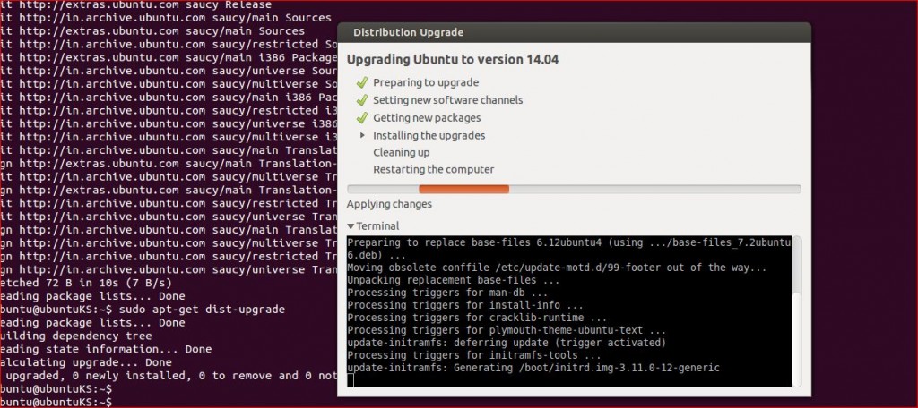 Upgrade Ubuntu 13.10 (Saucy Salamander) to Ubuntu 14.04 (Trusty Tahr)