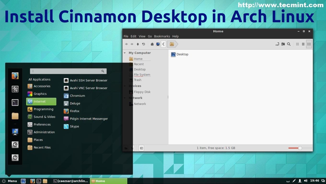 cinnamon desktop environment