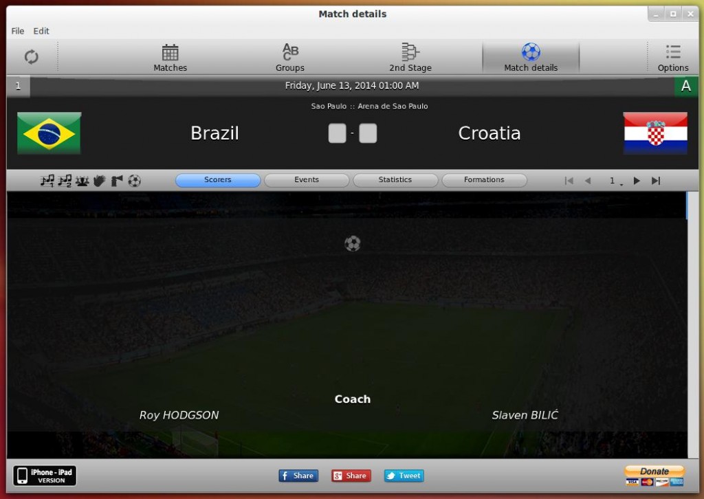 iCup 2014 Brazil: Watch FIFA World Cup 2014 Competition in Your Linux