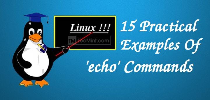 15 Practical Examples Of echo Command In Linux