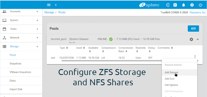 Add Storage Disks to TrueNAS