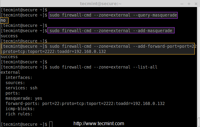 Firewall Cmd List