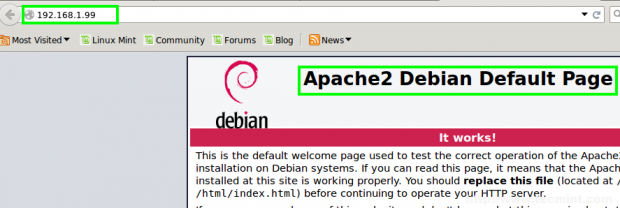 Debian 8: Apache2 Default Page