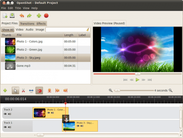 openshot video editor split video