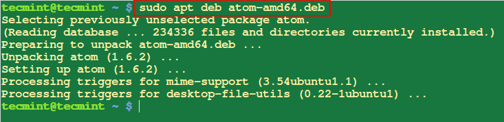 install deb file command line