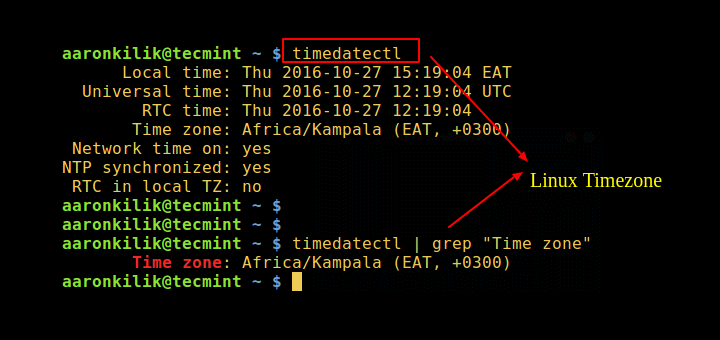 How To Check Timezone In Linux