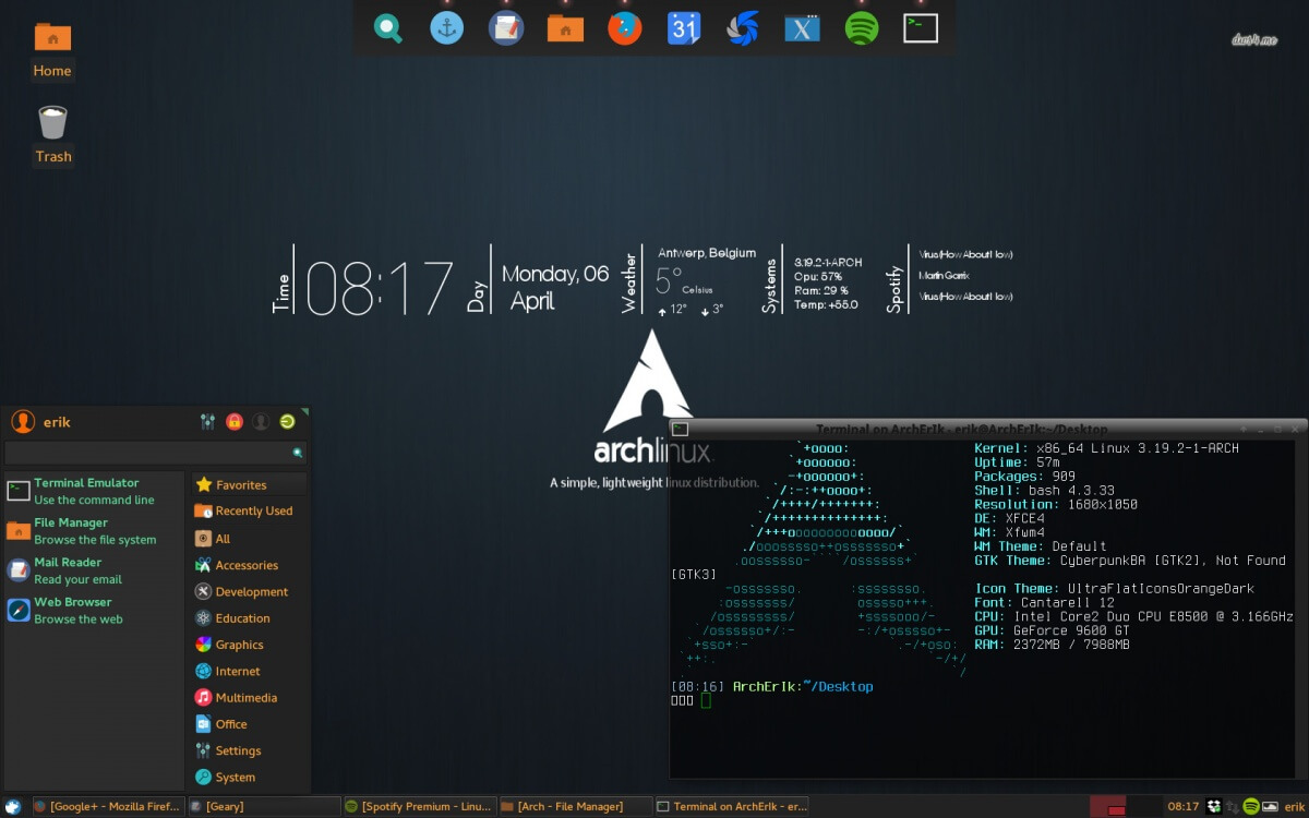 arch linux ifconfig