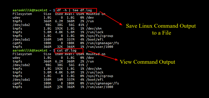 How To Save Command Output To A File In Linux LaptrinhX