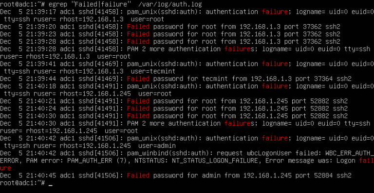 How To Find All Failed Ssh Login Attempts In Linux