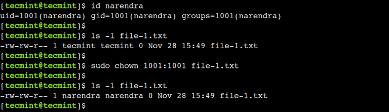 11 Linux Chown Command Examples To Change File Ownership