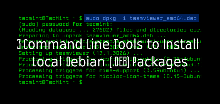 linux install deb package command line