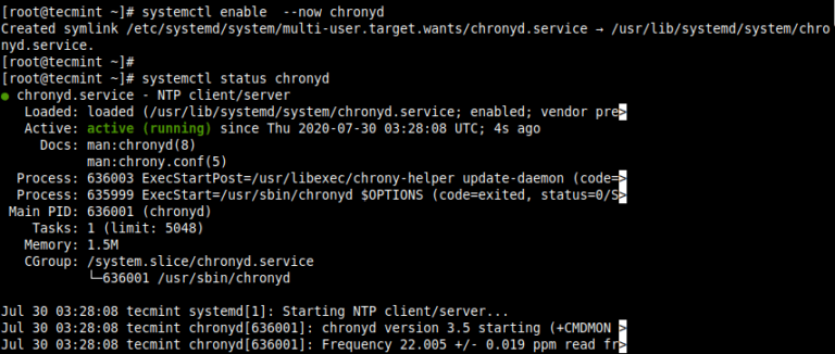 Command To Check Ntp Status In Linux