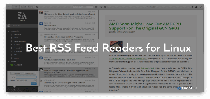 open source feed reader