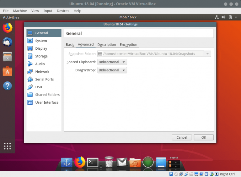 use guest additions virtualbox