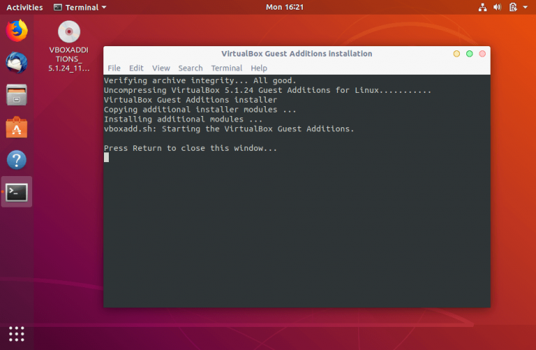 virtualbox guest additions linux