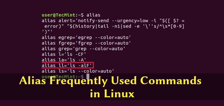 How To Create And Use Alias Command In Linux