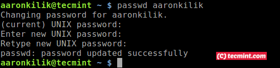 How To Change User Password In Ubuntu