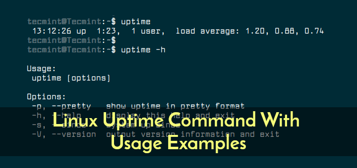Uptime Command With Usage