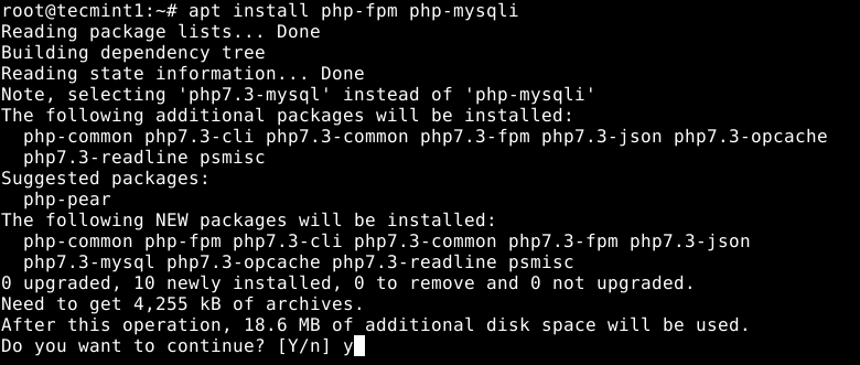 Install PHP-FPM in Debian 10