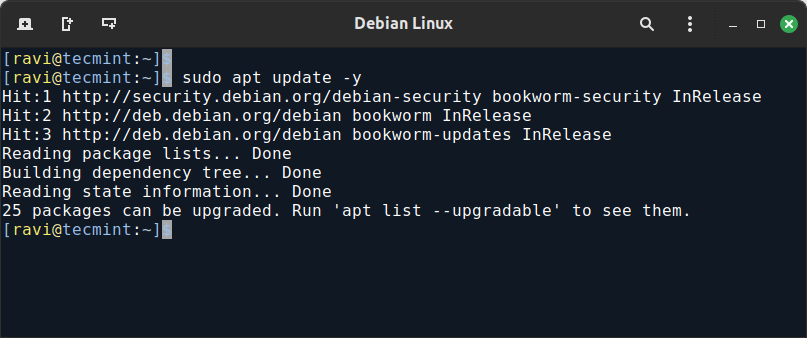 Update Debian Packages