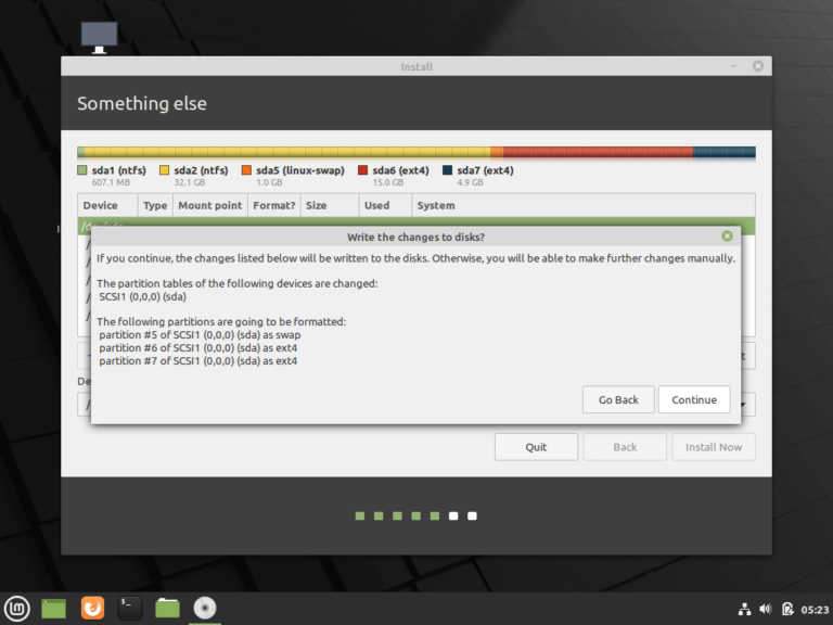 Установка linux mint uefi