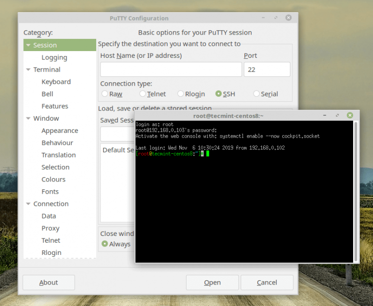 download putty linux