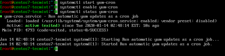 Не работает cron centos