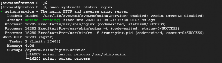 Настройка nginx centos 8