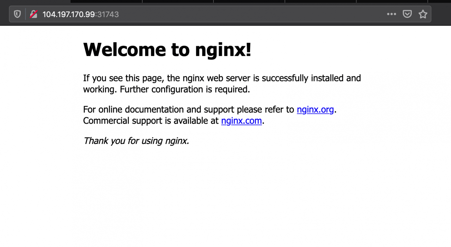 Check nginx