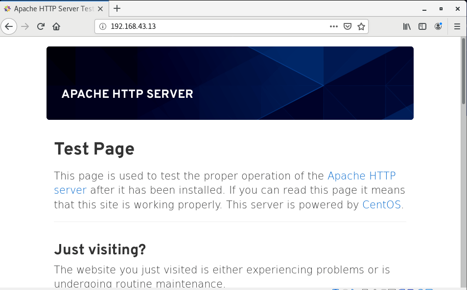 Verify Apache Web Page