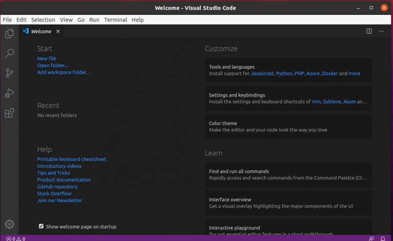 instal visual studio code ubuntu