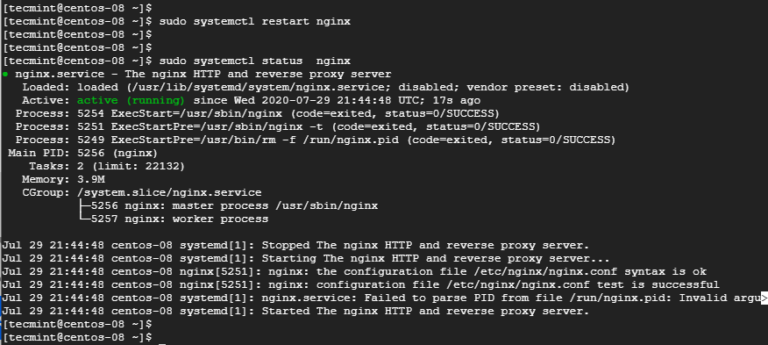 Welcome to centos как убрать nginx