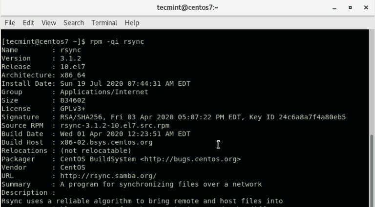 Rsync centos 7 настройка