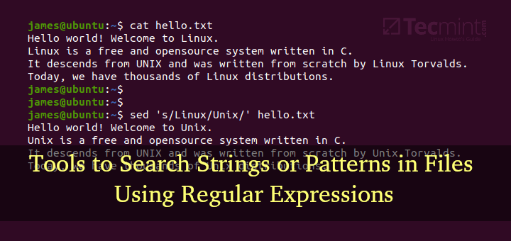 search for text in files command line