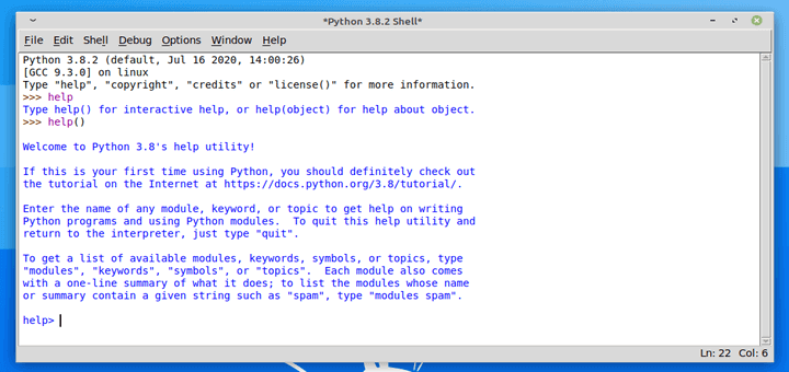 python text editor run login shell